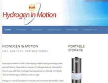 Tablet Screenshot of hydrogeninmotion.com